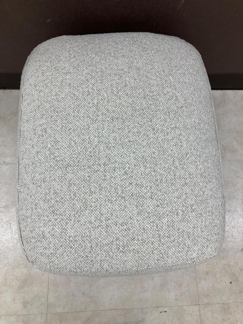 UNICO (ウニコ) ラウンジチェアー ライトグレー×ナチュラル オットマン付 280 ファブリック PUUK