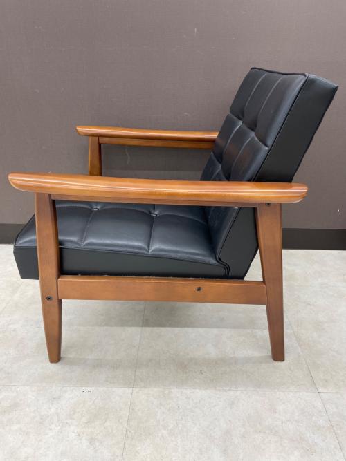 カリモク60 (カリモクロクマル) Ｋチェア スタンダードブラック 98 1シーター W36140BW 合皮