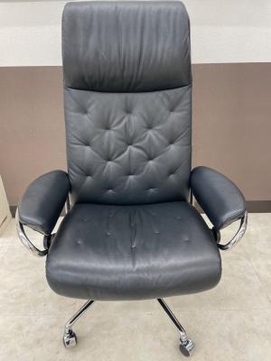 Ekornes (エコーネス) ストレスレスチェア ブラック 1人掛け 129249009419 レザー メトロ スター