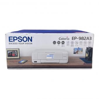 EPSON (エプソン) インクジェットプリンタ 未開封品 EP982A3 5760x1440 dpi カートリッジ式 最大用紙サイズA3 コピー スキャナ機能有 4988617358157