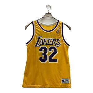 Champion (チャンピオン) バスケットボールユニフォーム LAKERS 32番 マジックジョンソン ① メンズ SIZE 44 イエロー×パープル