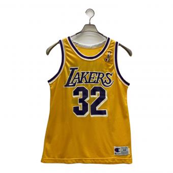 Champion (チャンピオン) バスケットボールユニフォーム LAKERS 32番 マジックジョンソン ① メンズ SIZE 44 イエロー×パープル