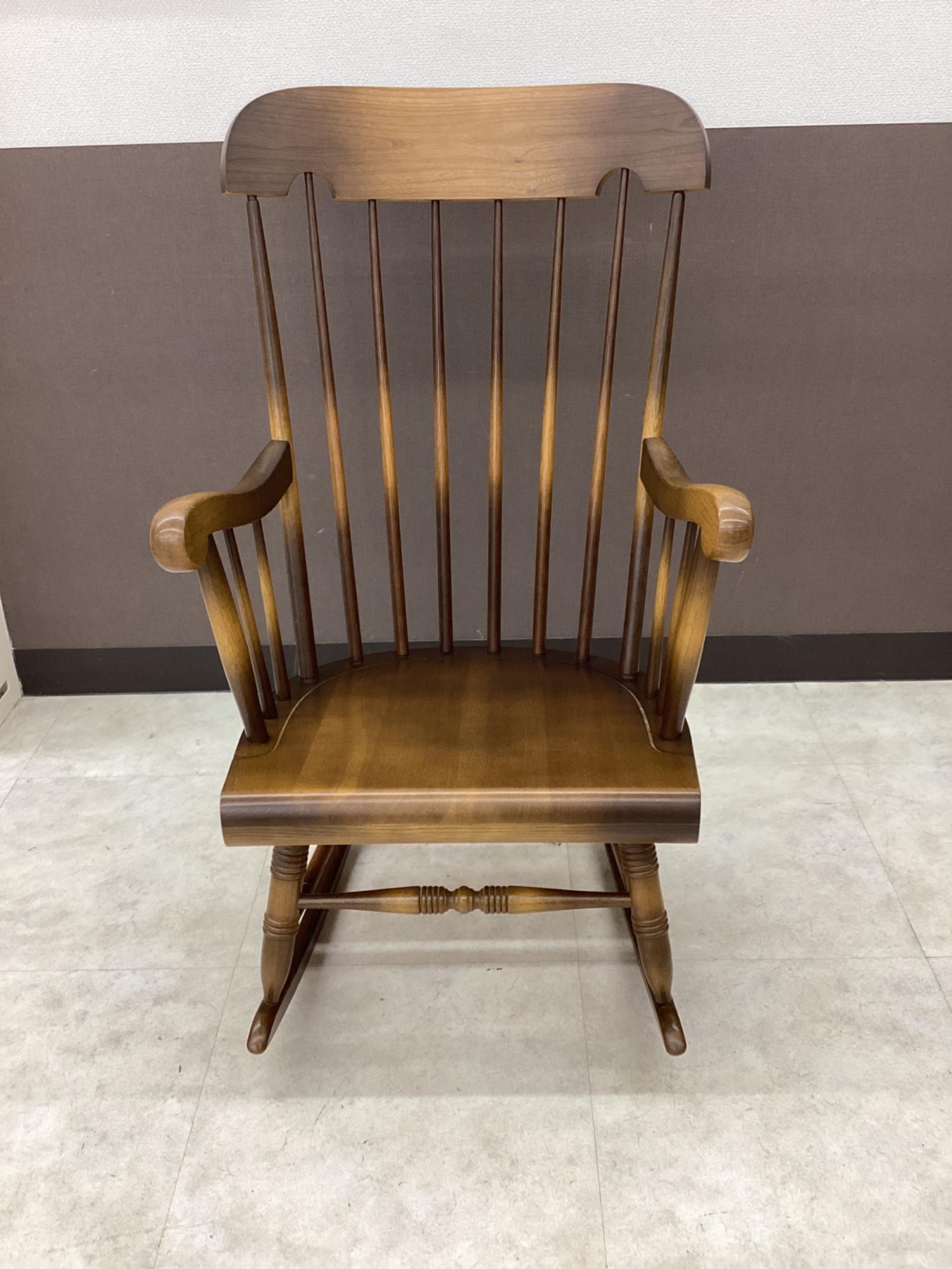 飛騨産業 (ヒダサンギョウ) ロッキングチェアー ブラウン 1人掛け C63K