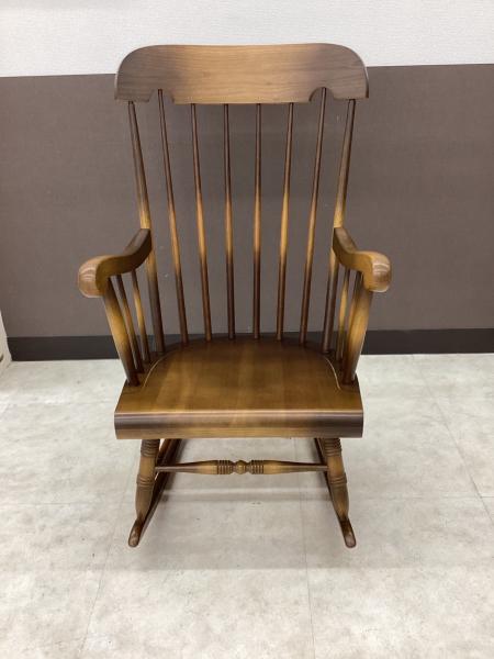 飛騨産業 (ヒダサンギョウ) ロッキングチェアー ブラウン 1人掛け C63K