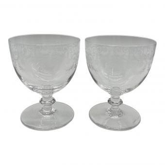 Baccarat (バカラ) ウォーターゴブレット 箱付 オールドバカラ エッチング加工 カミラ 2セット