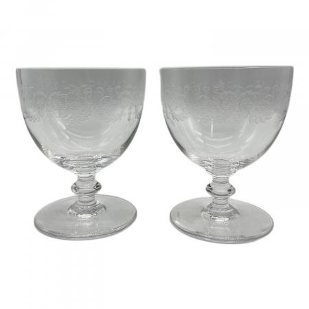 新品未使用【Baccarat バカラ　カミラワイングラス エッチング装飾 Baccarat (バカラ) ウォーターゴブレット 箱付 オールドバカラ