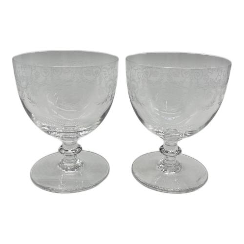 Baccarat (バカラ) ウォーターゴブレット 箱付 オールドバカラ エッチング加工 カミラ 2セット