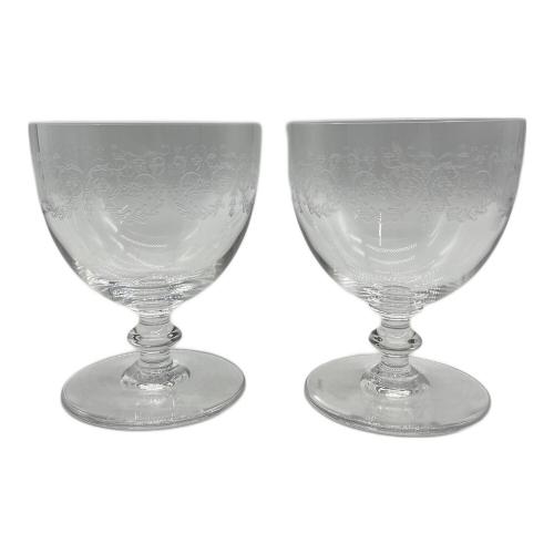 Baccarat (バカラ) ウォーターゴブレット 箱付 オールドバカラ エッチング加工 カミラ 2セット