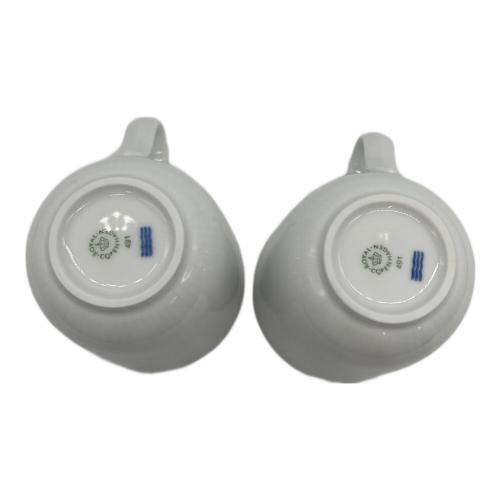 ROYAL COPENHAGEN (ロイヤル・コペンハーゲン) マグカップ ホワイトフルーテッド・ハーフレース 2Pセット