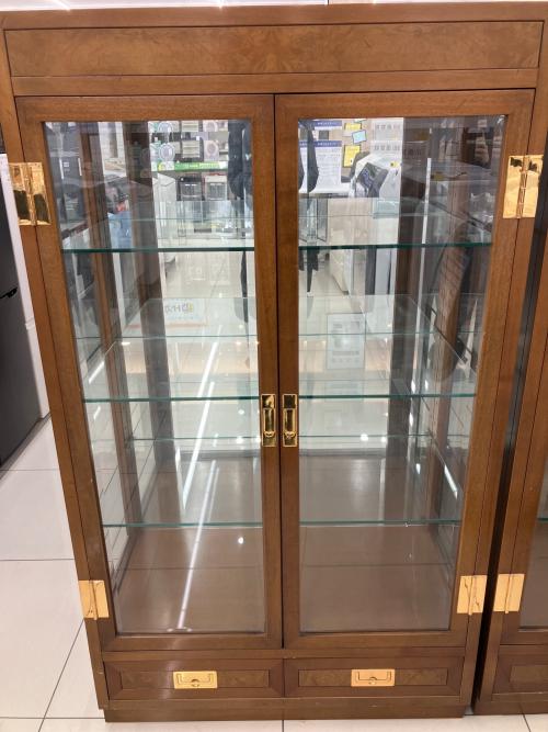 DOMANI (ドマニ) キュリオケース 照明付 ブラウン モーガントン