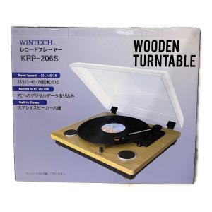 WINTECH (ウィンテック) スピーカー搭載レコードプレーヤー KRP-206S USB録音 RCAでアンプ接続