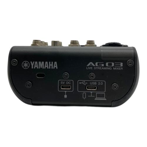 YAMAHA (ヤマハ) ライブストリーミングミキサー AG03