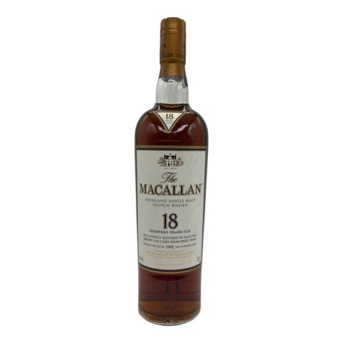 THE MACALLAN スコッチウィスキー 18年 シェリー1995 700ml