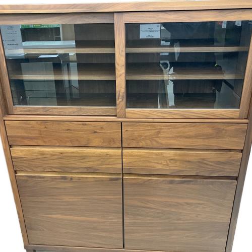 高野木工 (タカノモッコウ) 食器棚 75 ブラウン カノ