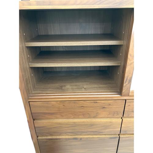 高野木工 (タカノモッコウ) 食器棚 75 ブラウン カノ