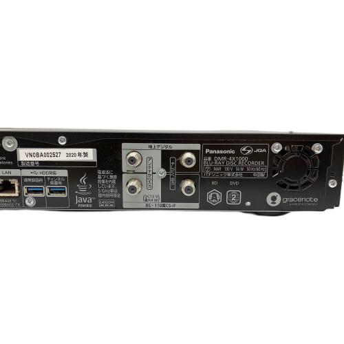 Panasonic (パナソニック) Blu-rayレコーダー　全自動4Kディーガ DMR-4X1000 2020年製 ①