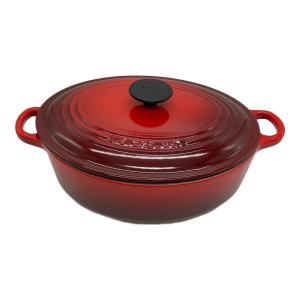 LE CREUSET (ルクルーゼ) 両手鍋 SIZE 27cm レッド ココット・オーバル