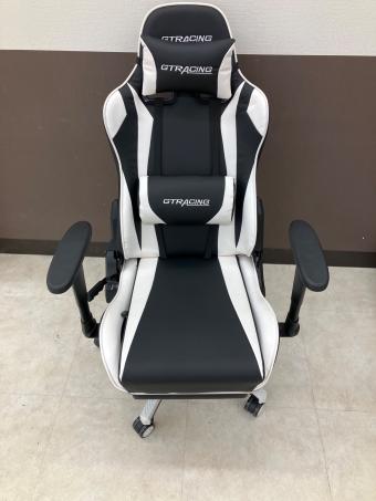 GTRACING (ジーティーレーシング) ゲーミングチェア GGSP19 ホワイト×ブラック