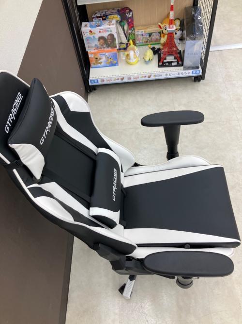 GTRACING (ジーティーレーシング) ゲーミングチェア GGSP19 ホワイト×ブラック