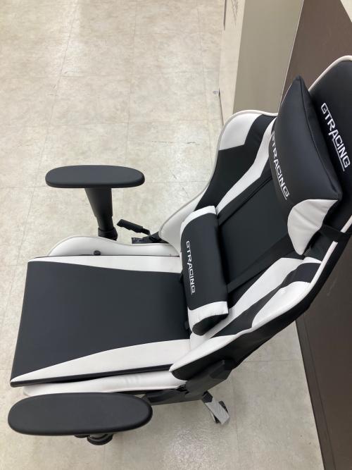 GTRACING (ジーティーレーシング) ゲーミングチェア GGSP19 ホワイト×ブラック