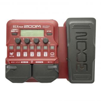 ZOOM (ズーム) ベース用マルチエフェクター B1X FOUR ベース用マルチエフェクター エフェクト数 71種類  電池駆動（単3アルカリ電池 x 4）