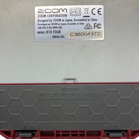 ZOOM (ズーム) ベース用マルチエフェクター B1X FOUR ベース用マルチ