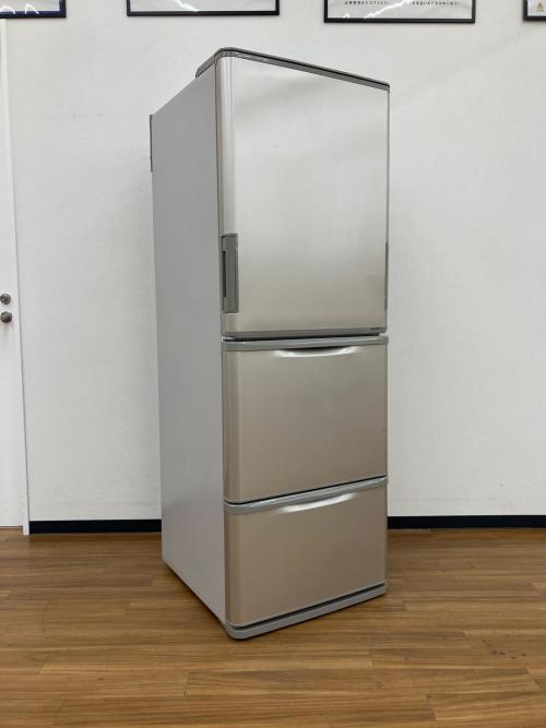 SHARP (シャープ) 3ドア冷蔵庫 350L 冷蔵183L 冷凍99L 野菜68L 2017年製 SJ-W352C-N