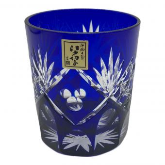 DISNEY (ディズニー) 江戸切子 ブルー 龍目（瑠璃）