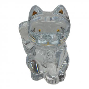 Baccarat (バカラ) まねき猫 クリスタルガラス製 2607786｜トレファク