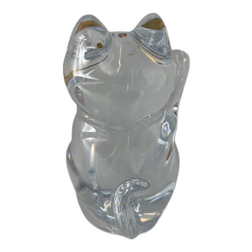 Baccarat (バカラ) まねき猫 クリスタルガラス製 2607786