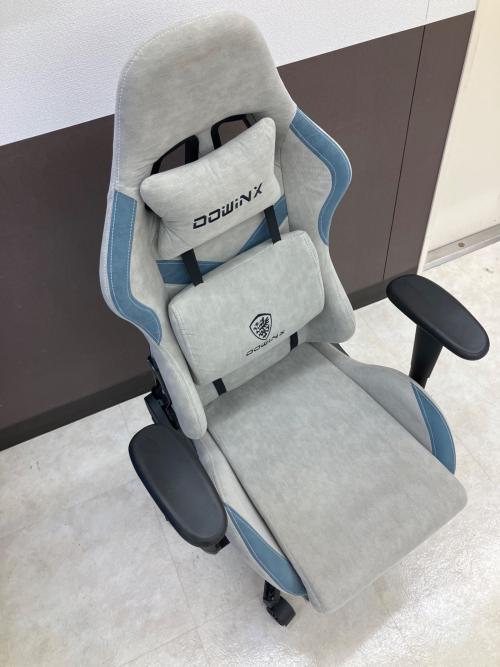 Dowinx (ドウィンクス) ゲーミングチェア グレー×スカイブルー