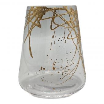 山田平安堂 (ヤマダヘイアンドウ) ロックグラス 寿恵広グラス しぶき（金彩）