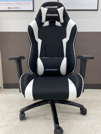 AK Racing (エーケーレーシング) ゲーミングチェア ブラック×ホワイト Wolf