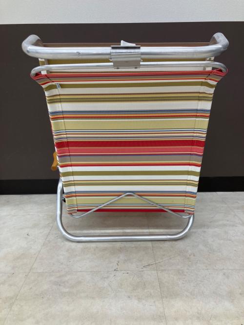 PACIFIC FURNITURE SERVICE (パシフィックファニチャーサービス) ビーチチェア 135 @ シルバー×マルチカラー AMERICAN CLASSIC BEACH CHAIR