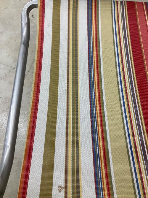 PACIFIC FURNITURE SERVICE (パシフィックファニチャーサービス) ビーチチェア 135 @ シルバー×マルチカラー AMERICAN CLASSIC BEACH CHAIR