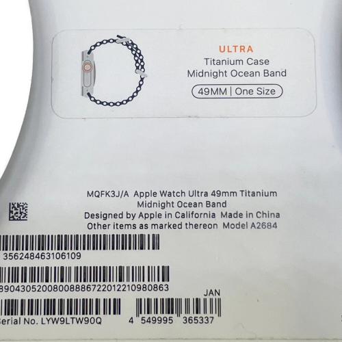 Apple (アップル) GPS+Cellularモデル Apple Watch ULTRA MQFK3J/A