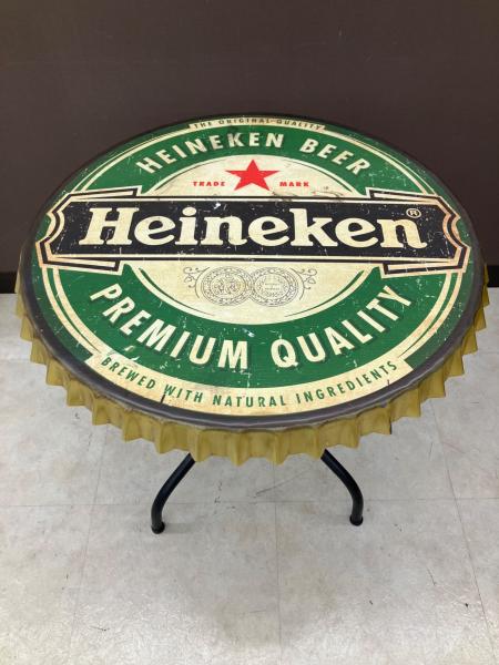Heineken/ハイネケン ラウンドテーブル 汚れ加工 王冠(クラウン