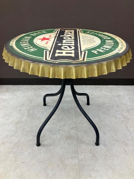 Heineken/ハイネケン ラウンドテーブル 汚れ加工 王冠(クラウン