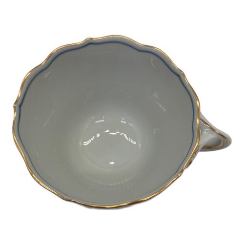 Meissen (マイセン) カップ&ソーサー ブルーオニオン レッド＆ゴールド