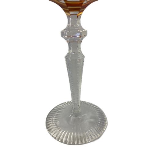 Meissen (マイセン) クリスタルワイングラス イエロー ロンドンフラワー