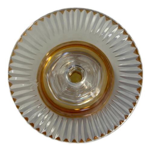 Meissen (マイセン) クリスタルワイングラス イエロー ロンドンフラワー