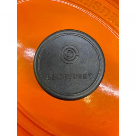 LE CREUSET (ルクルーゼ) 鍋 25cm ① オレンジ ココット・オーバル