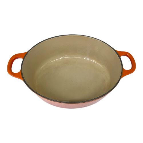 LE CREUSET (ルクルーゼ) 鍋 25cm ① オレンジ ココット・オーバル