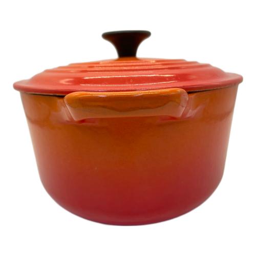 LE CREUSET (ルクルーゼ) 鍋 25cm ① オレンジ ココット・オーバル