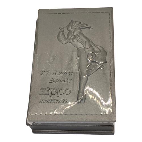 ZIPPO (ジッポ) オイルライター 2001年1月製造 LIMITED EDITION シリアルNo.1458  Windy（ウィンディ） ※時計動作保証無程度ｂ
