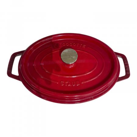 STAUB オーバル 両手鍋 レッド　23cm Staub (ストウブ) 両手鍋 23cm レッド ピコ・ココット オーバル