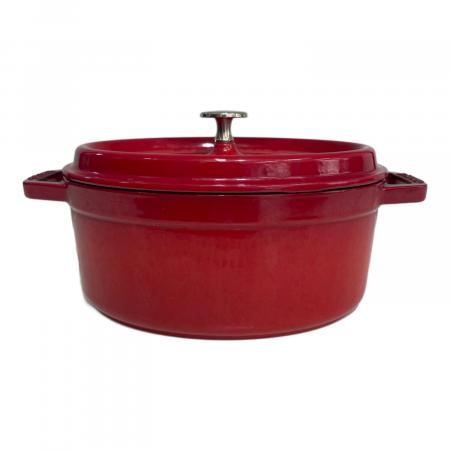Staub (ストウブ) 両手鍋 23cm レッド ピコ・ココット オーバル