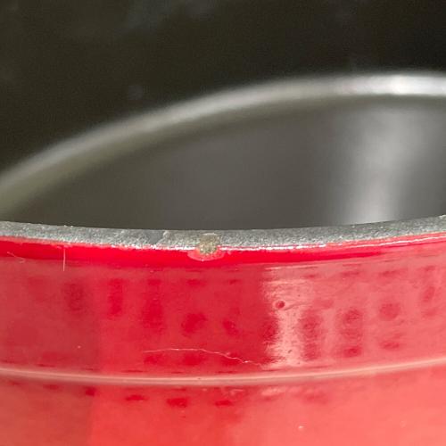 Staub (ストウブ) 両手鍋 23cm レッド ピコ・ココット オーバル