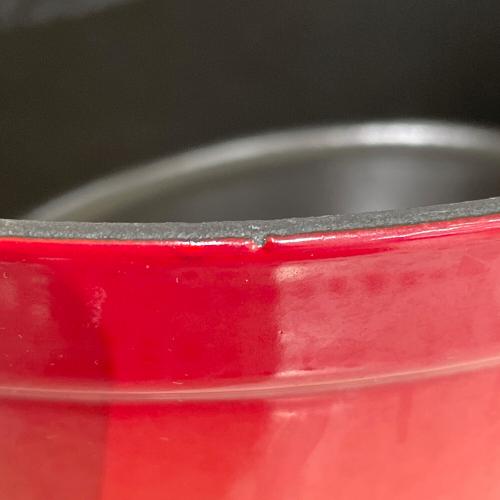 Staub (ストウブ) 両手鍋 23cm レッド ピコ・ココット オーバル