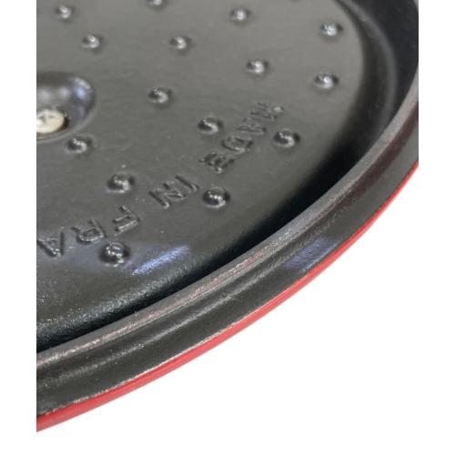 Staub (ストウブ) 両手鍋 23cm レッド ピコ・ココット オーバル
